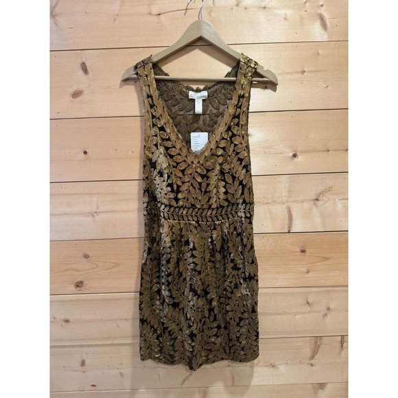 Anthropologie Dresses & Skirts - Anthropologie Project Alabama Sz 10 Gold Leaf Sequin Dress *Read Description*